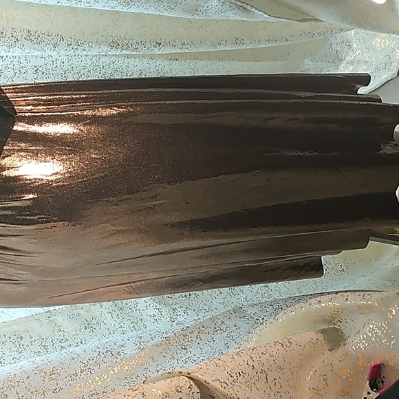 Zara Dresses Zara Metallic Bronze Midi Poshmark